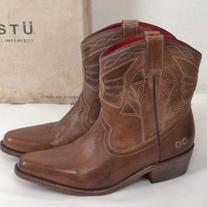 Bed Stu Filly II brown leather western boots
